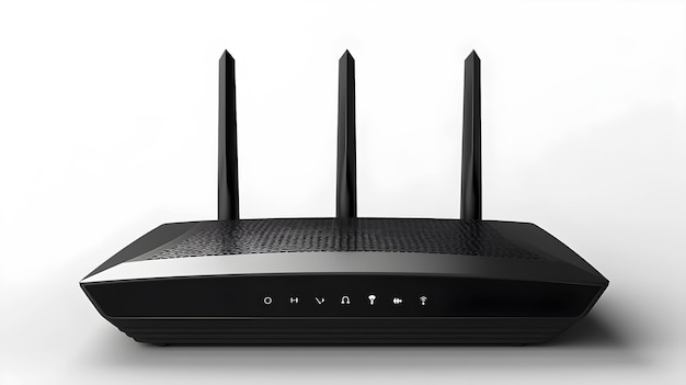 router wireless su sfondo bianco