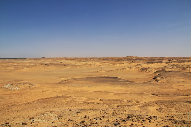 Rovine antiche, vecchio Dongola nel Sudan, deserto del Sahara, Africa