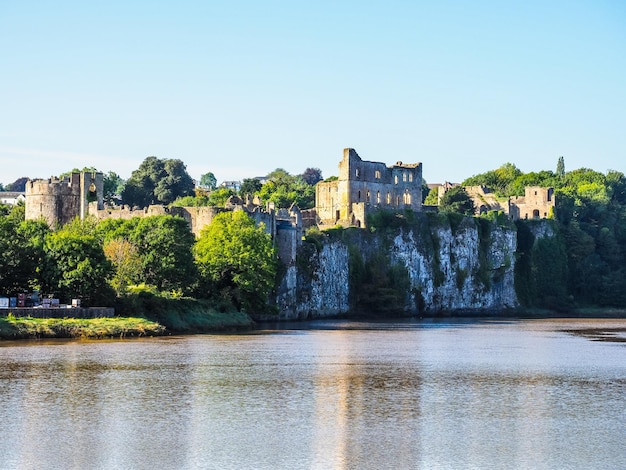 Rovine del castello di HDR Chepstow a Chepstow