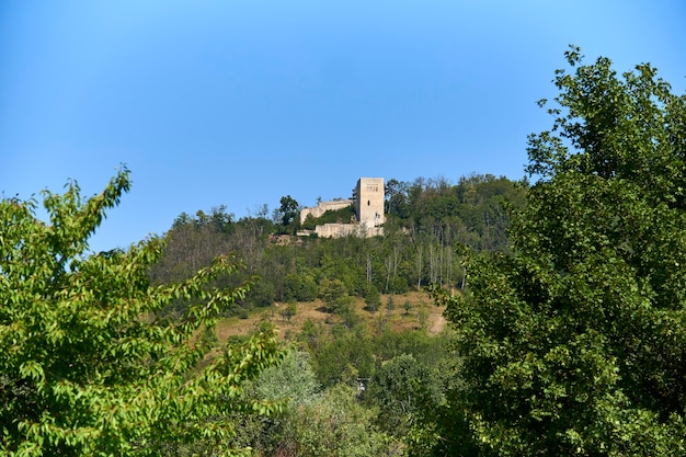 Rovine del castello sulla montagna Lobdeburg