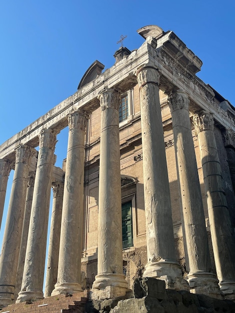 Rovine del Foro Romano a Roma, Italia