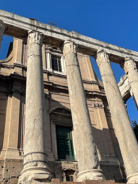 Rovine del Foro Romano a Roma, Italia