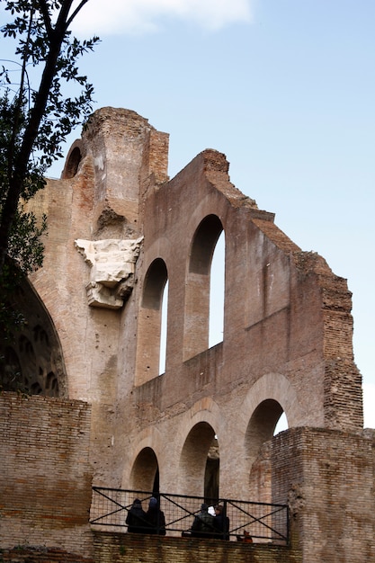 Rovine del Palatino a Roma, Italia