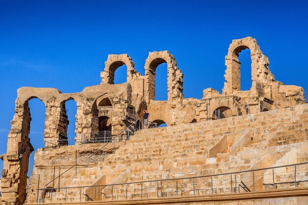 Rovine del più grande Colosseo del Nord Africa El JemTunisia UNESCO