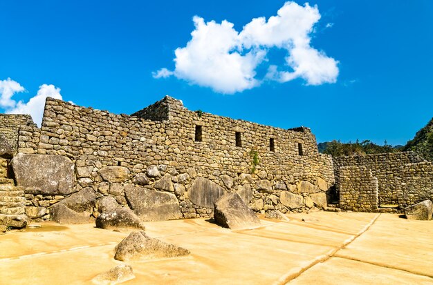 Rovine dell'antica città Inca di Machu Picchu. Patrimonio mondiale dell'UNESCO in Perù