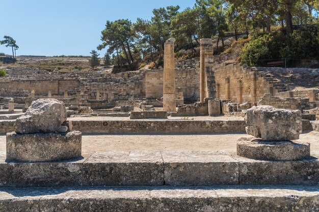 Rovine dell'antica Kamiros sull'isola di Rodi