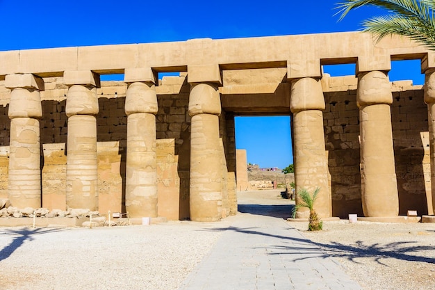 Rovine dell'antico tempio di Karnak Luxor Egitto