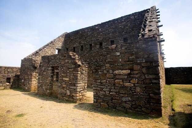 Rovine di Choquequirao, un sito archeologico Inca in Perù, simile a Machu Picchu.