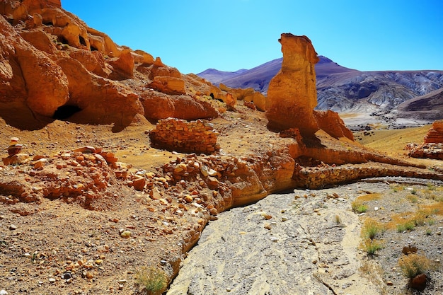 rovine di un'antica città del Tibet