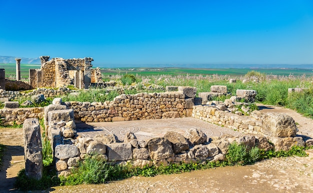 Rovine di Volubilis, una città berbera e romana in Marocco. sito del patrimonio mondiale