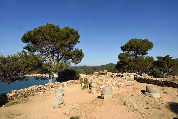 Rovine iberiche di Castell, Palamos, Costa Brava, provincia di Girona, in Catalogna, Spain