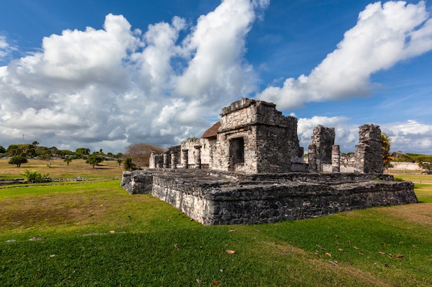 Rovine Maya di Tulum paesaggio. Messico Quintana Roo