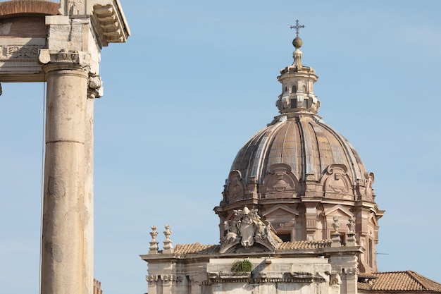 Rovine romane a Roma, Foro. Architettura antica romana.