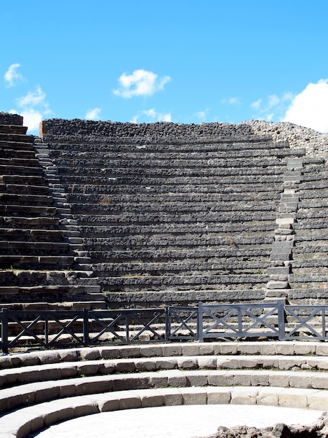 Rovine romane antiche a Pompei, Italia