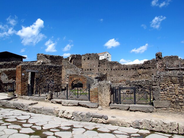 Rovine romane antiche a Pompei, Italia