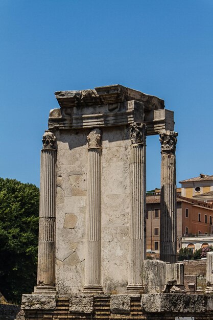 Rovine romane nel Foro di Roma