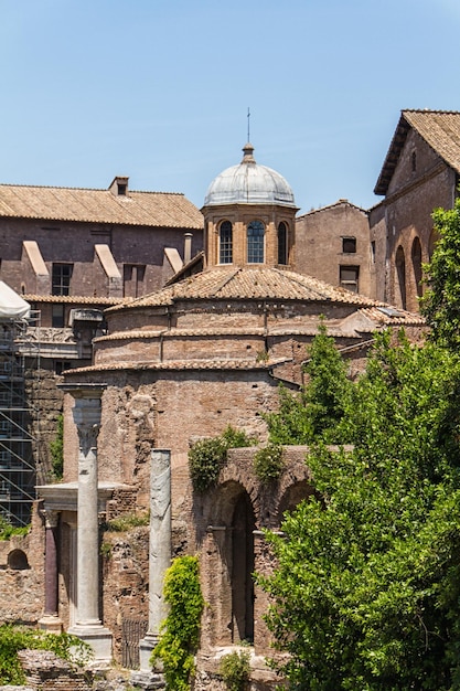 Rovine romane nel Foro di Roma