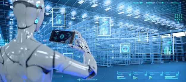 rpm robotic process manufacturing wms warehouse management system robots transformed smart factory industrial future industry innovation digital technology 3d robot in fulfillment warehouse