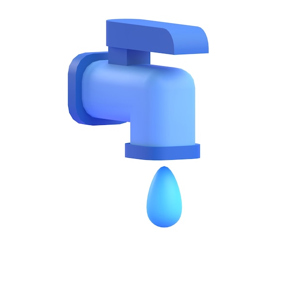 RUBINETTO ACQUA RENDER 3D