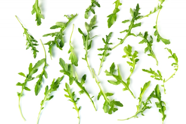 Rucola fresca isolata