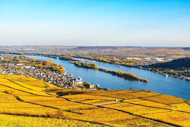 Rudesheim am Rhein in autunno Assia Germania