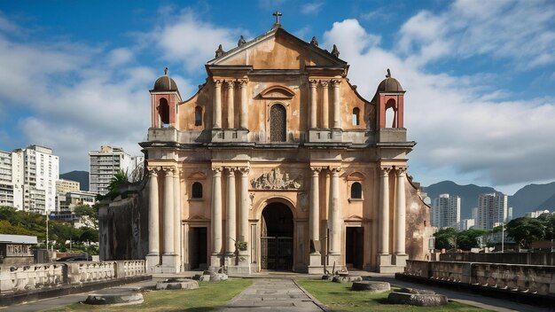 Ruine della chiesa di Stpaul nella città di Macao