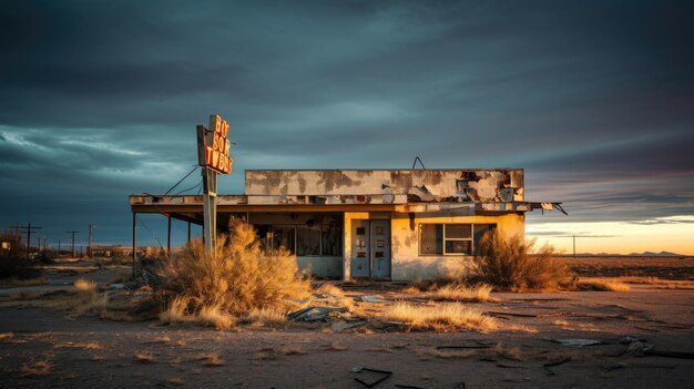 Ruine di un motel abbandonato