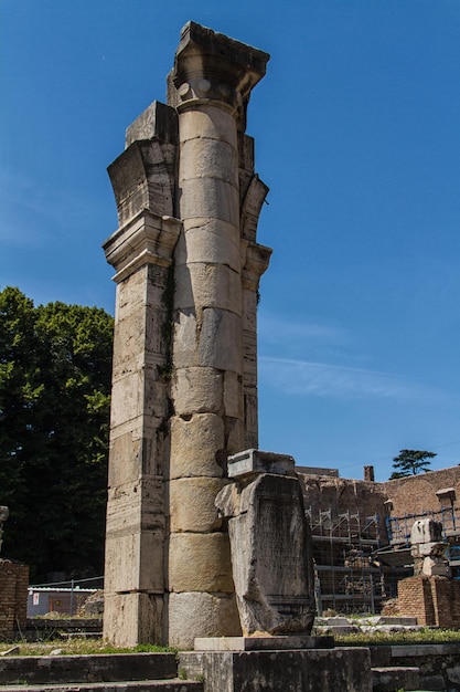 Ruine romane nel Foro di Roma