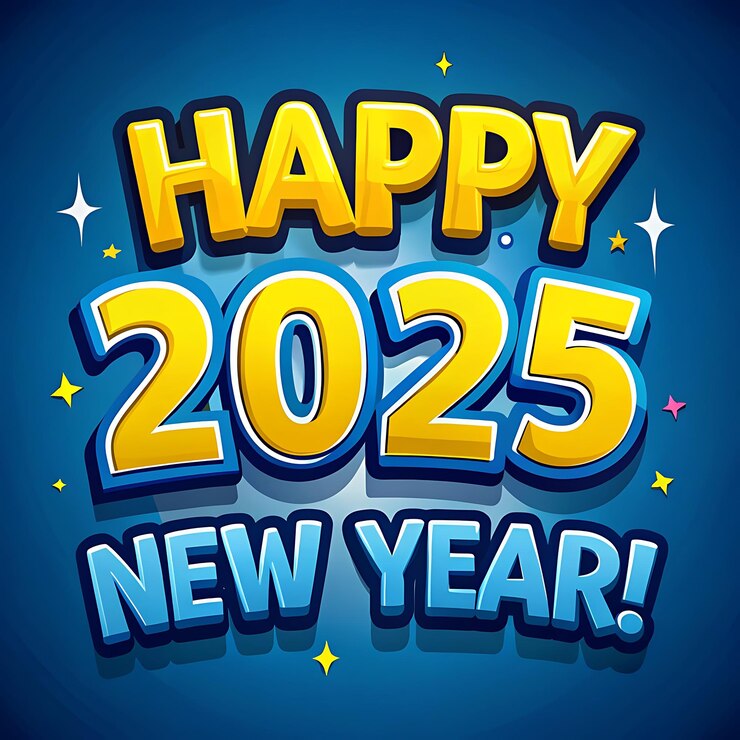 Photo runeinspired happy new year 2025 mystical typography with ancient symbolic art for holiday cards