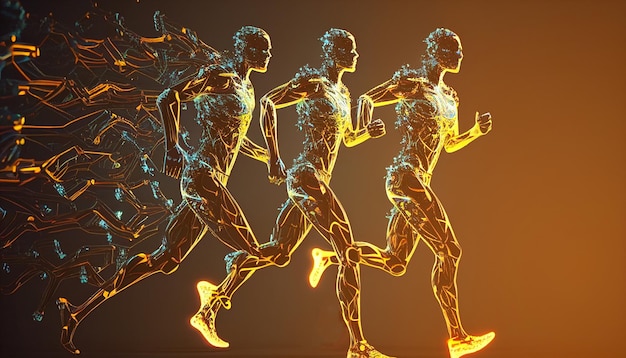 Running Man Network Connection e intelligenza artificiale generativa
