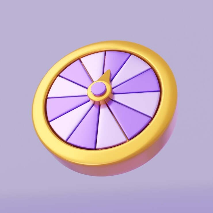 Ruota della fortuna 3D Ruota della roulette del casinò Ruota della ruletta del casinò online Concetto di gioco d'azzardo 3D