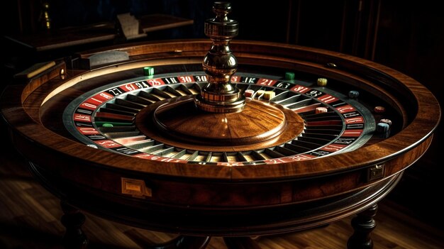 Ruota della roulette nel casinò generativo ai