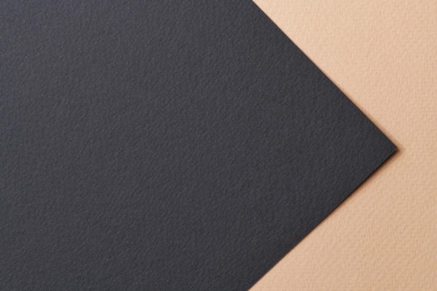 Ruvida carta kraft sfondo carta texture nero beige colori Mockup con copia spazio per il testo