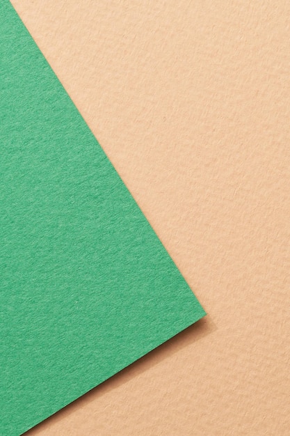 Ruvida carta kraft sfondo texture carta beige colori verde Mockup con copia spazio per il testo