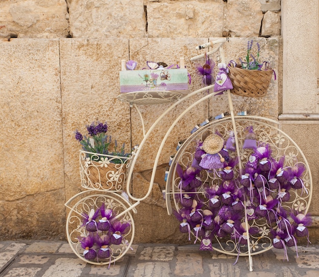 Sacchetti con lavanda in bici