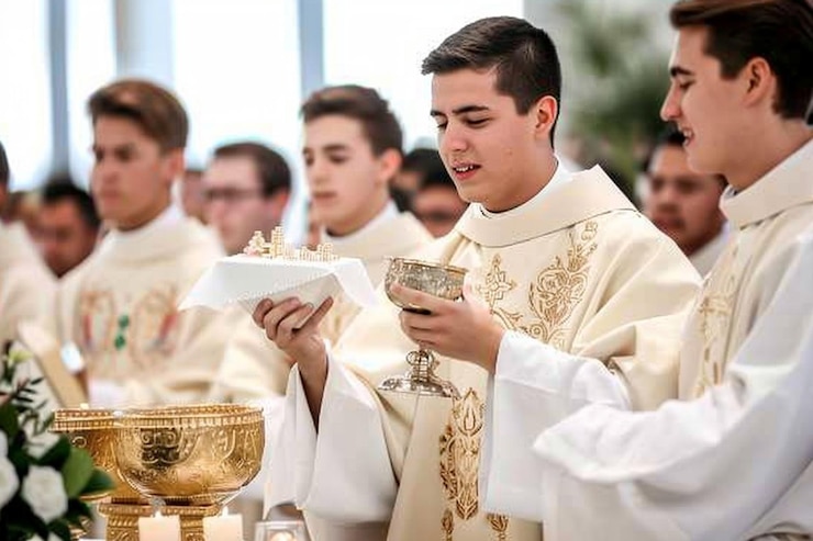 Foto sacro rito comunione foto