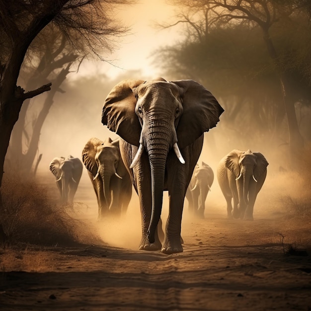 Safari Dreamscape Una foto fotografica della fauna selvatica del Safari