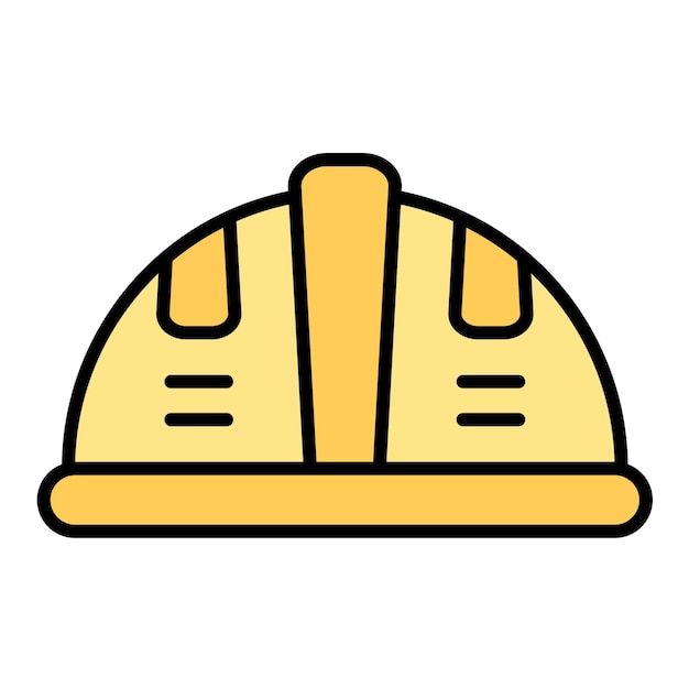 Safety Helmet Flat Illustration