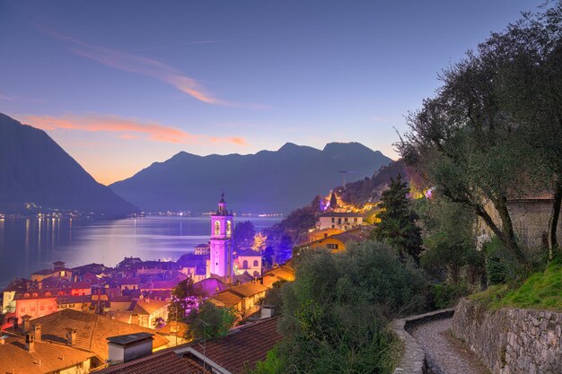 Sala Comacina Como Italia piccola città sul lago di Como