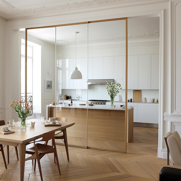 Sala da pranzo e cucina