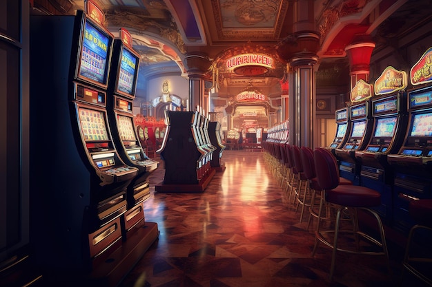 Sala del casinò con slot machine