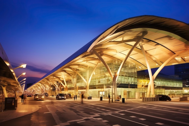 Sala dell'aeroporto moderno