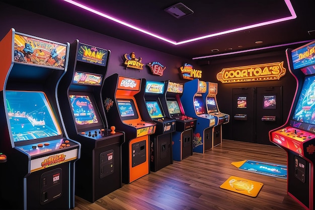 Sala giochi arcade retrò