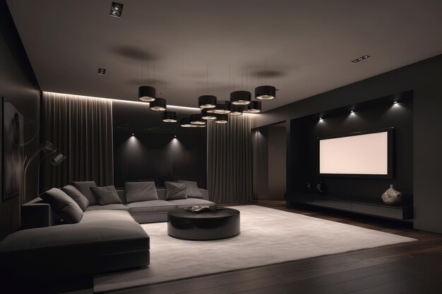 Sala home theater di lusso