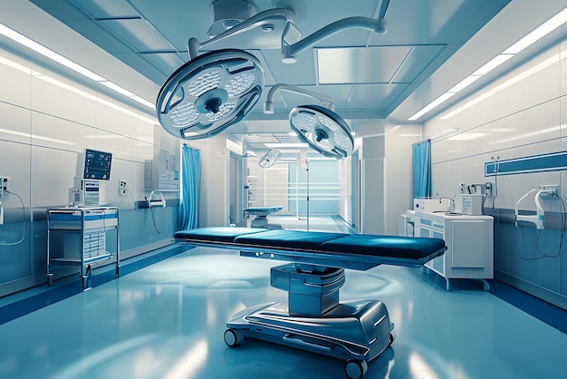 Sala operatoria moderna con attrezzature mediche moderne