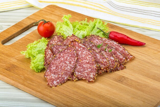 Salame affettato