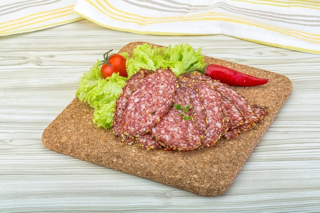 Salame affettato