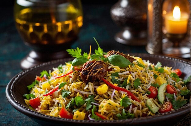 Salata Biryani per accompagnatori freschi