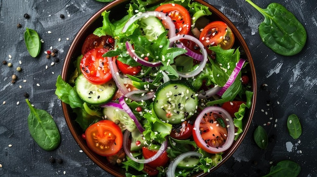 Salata di verdure sana IA generativa
