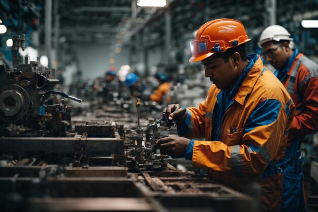 Saldatore esperto che abbraccia la sicurezza sul lavoro nell'officina metallurgica